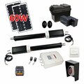 Aleko GG1700FULL Solar Powered Full Kit Metal Dual Swing Gate Opener For Gates Up To 1700-lb GG1700FULL-UNB